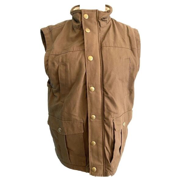 Small Surplus Thread Collection Brown Vest Men's - Picture 1 of 8